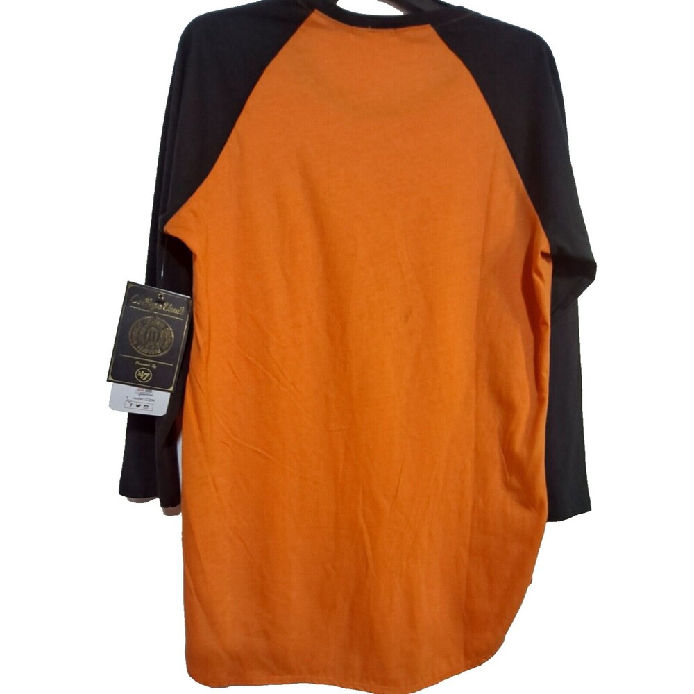 NWT '47 T-Shirt Orange. Long Sleeve. Oregon State Beavers. 100% Cotton LARGE - Picture 4 of 12